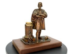 Statueta din bronz„ Michelangelo la lucru scoala franceza | secol XIX